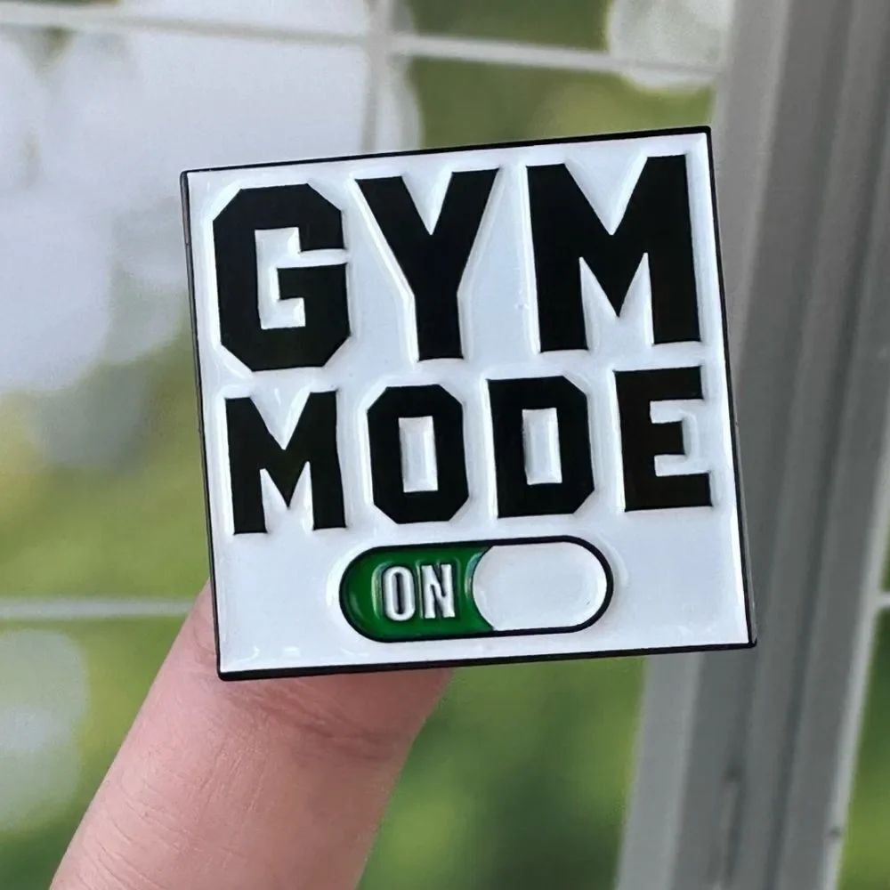 Gym Mode Enamel Pin/ Brooch